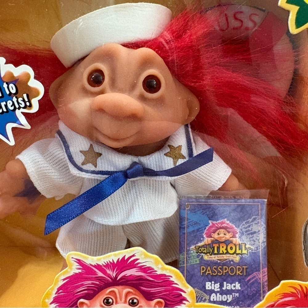 NEW! Playmates Big Jack Ahoy Totally TROLL Sailor Vintage Doll 2001 Series 2 - Picture 3 of 9